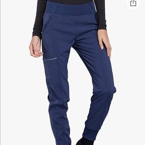Cherokee Infinity Women Scrubs Pant Mid Rise Jogger CK110A- XS in navy